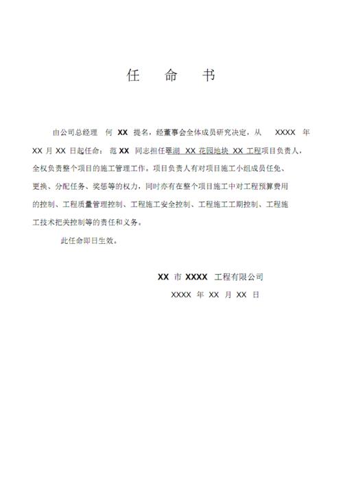 项目任务书编制模板(任务书项目编制模板任命书) 项目任务书编制模板(任务书项目编制模板任命书) 爱链网